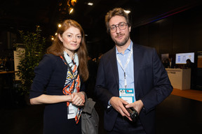 Elena Moisei (Kroll) and Fabio Bello (CVC) at the LPEA Insights conference at Luxexpo, 17 October 2024. Photo: Eva Krins/Maison Moderne