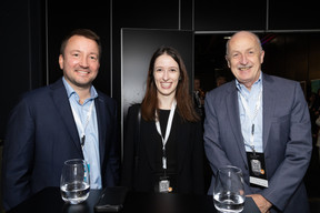 Julie Pradelli (New Space Capital), Padraig McCarthy (New Space Capital) at the LPEA Insights conference at Luxexpo, 17 October 2024. Photo: Eva Krins/Maison Moderne