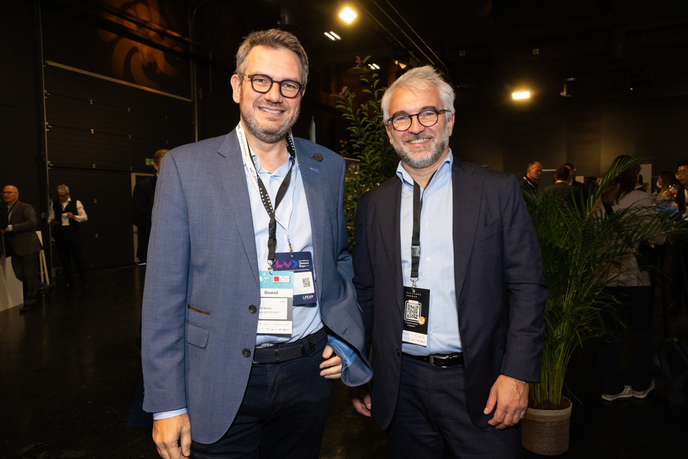 Simon Henin (independent director) and Bruno Bagnouls (Alter Domus) at the LPEA Insights conference at Luxexpo, 17 October 2024. Photo: Eva Krins/Maison Moderne