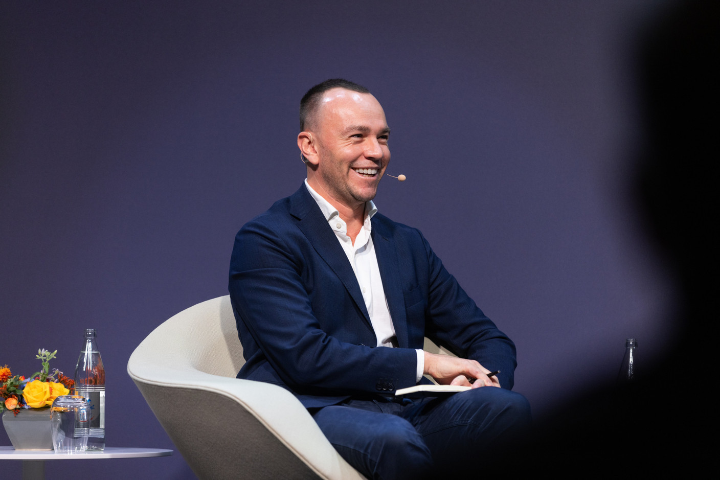 Sam Boughton (Moonfare) at the LPEA Insights conference at Luxexpo, 17 October 2024. Photo: Eva Krins/Maison Moderne