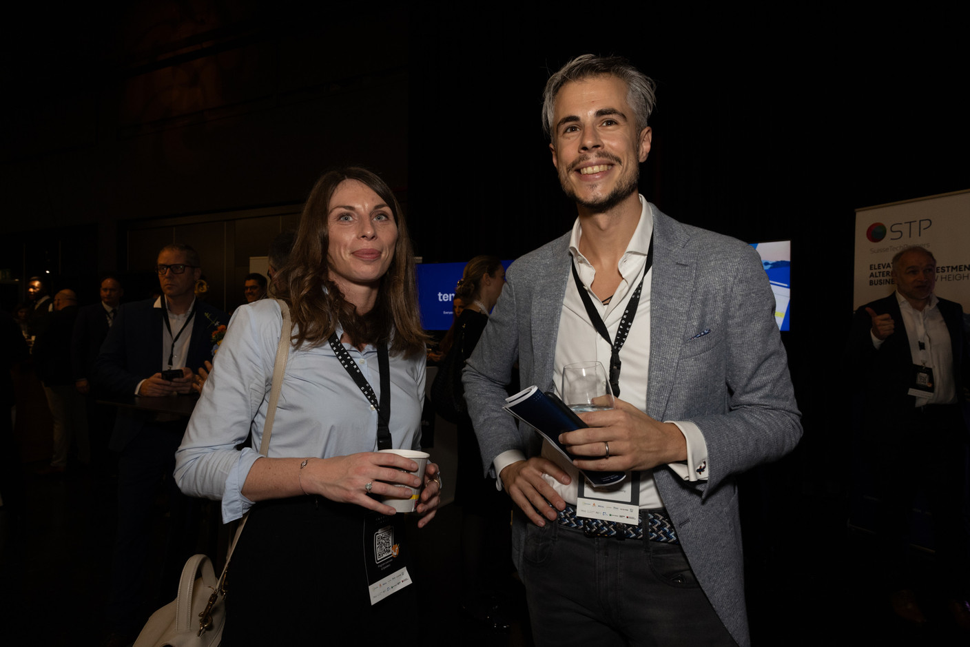Mélody Brunot (DLA Piper) and Gilles Goy (JTC Corporate Services Luxembourg) at the LPEA Insights conference at Luxexpo, 17 October 2024. Photo: Eva Krins/Maison Moderne