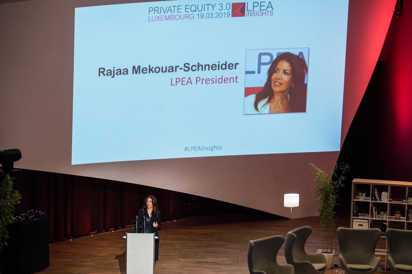 Rajaa Mekouar-Schneider ( Présidente de la LPEA ) (Photo: Mike Zenari)