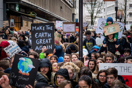 Les jeunes Luxembourgeois sont descendus dans la rue pour le climat. Les acteurs de la finance doivent désormais faire leur part de travail. (Photo: Nader Ghavami/Archives Maison Moderne)