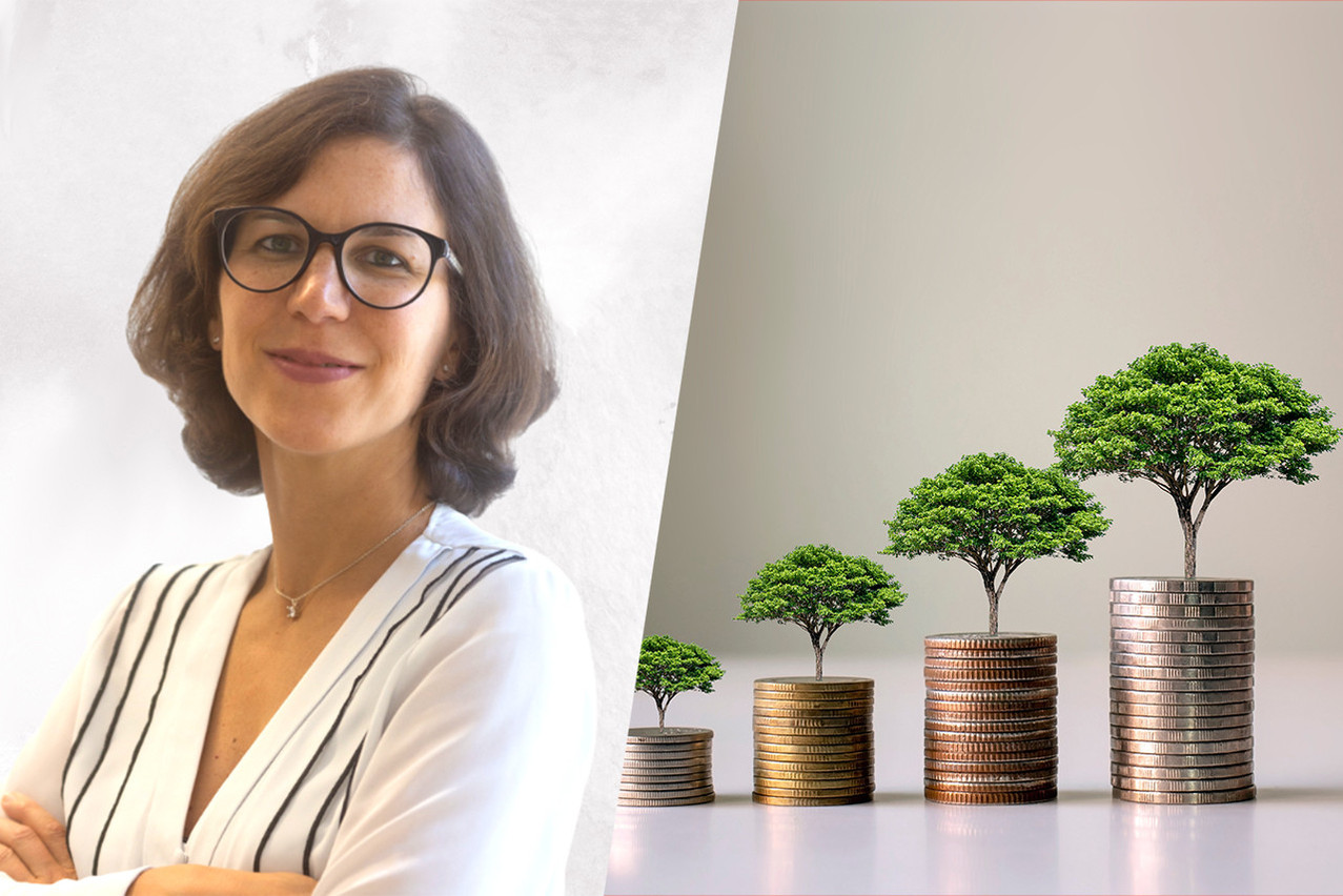 "For the transition of the financial sector towards net zero, it is necessary to understand where the sector stands today and where it needs to go by gathering data, measuring and reporting,” said Nicolette Centofanti, general manager of the Luxembourg Sustainable Finance Initiative. Photos: Provided by the LSFI (left); Shutterstock (right). Montage: Maison Moderne