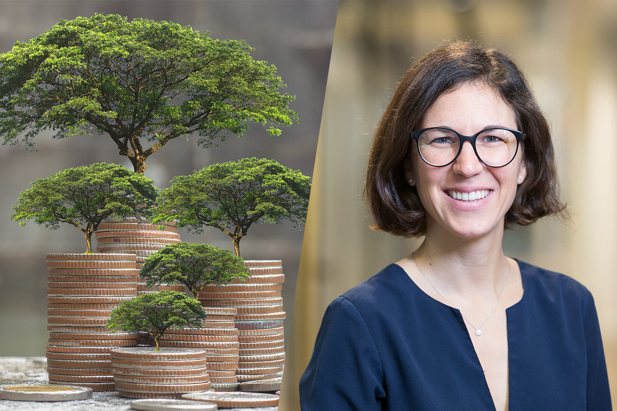 Nicoletta Centofanti is CEO of the Luxembourg Sustainable Finance Initiative (LSFI). With the LSFI’s latest study, “We’re trying to measure the progress in the status of sustainable finance in Luxembourg,” Centofanti told Delano in an interview. Photos: Shutterstock; photographer.lu/LSFI. Montage: Maison Moderne