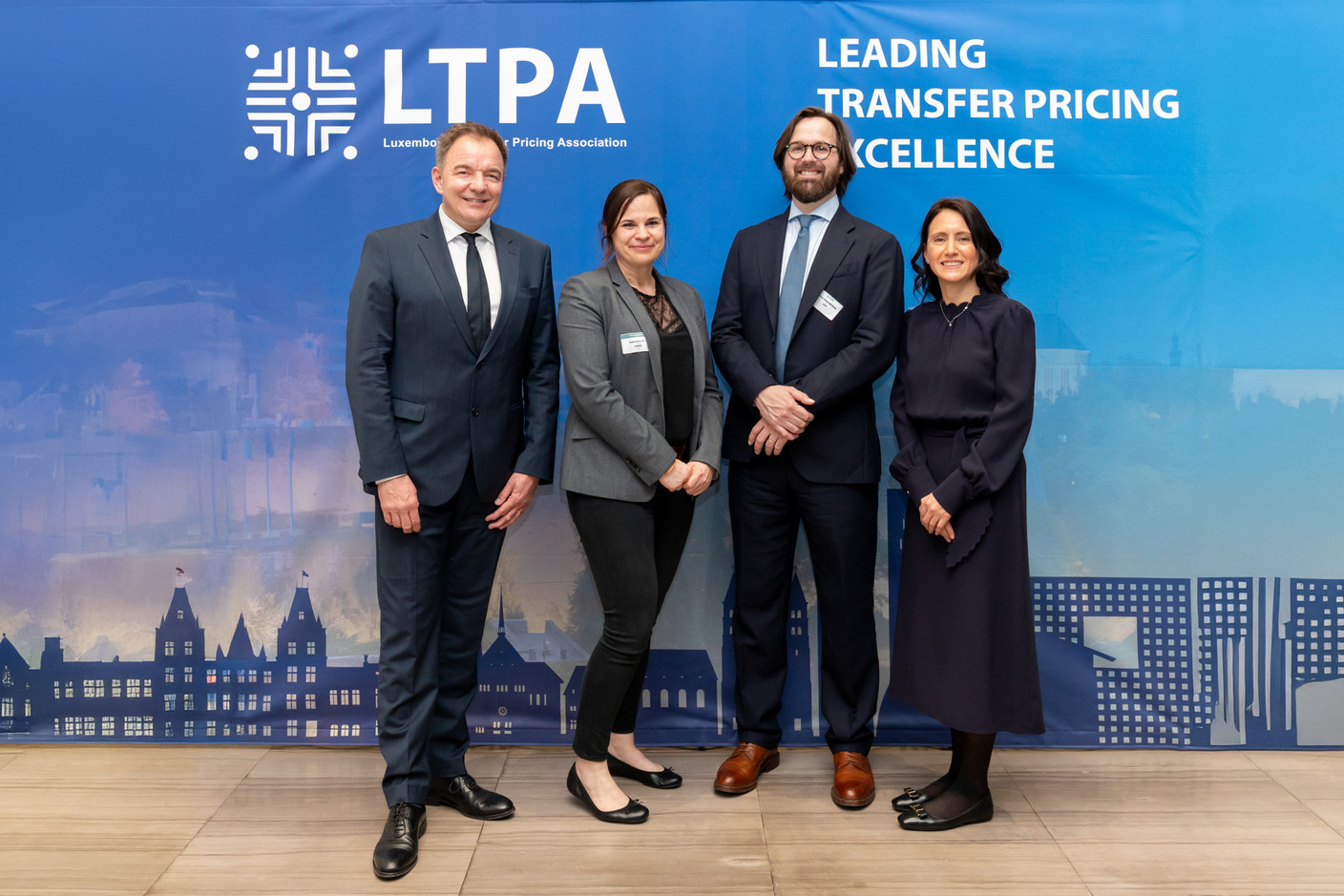 The executive committee of the Luxembourg Transfer Pricing Association, from left to right: Patrick Labranche, Sophie Balliet, Pierre-Alexis Recroix and Vanessa Ramos Ferrín. Photo: Emmanuel Claude/Focalize