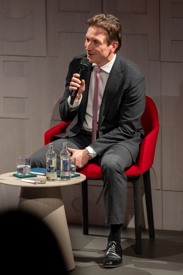 Luxembourg Inland Revenue (ACD) director Jean-Paul Olinger spoke during a fireside chat on the transfer pricing landscape during the official launch ceremony of the Luxembourg Transfer Pricing Association, held at A&O Shearman, 25 February 2025. Photo: Emmanuel Claude/Focalize