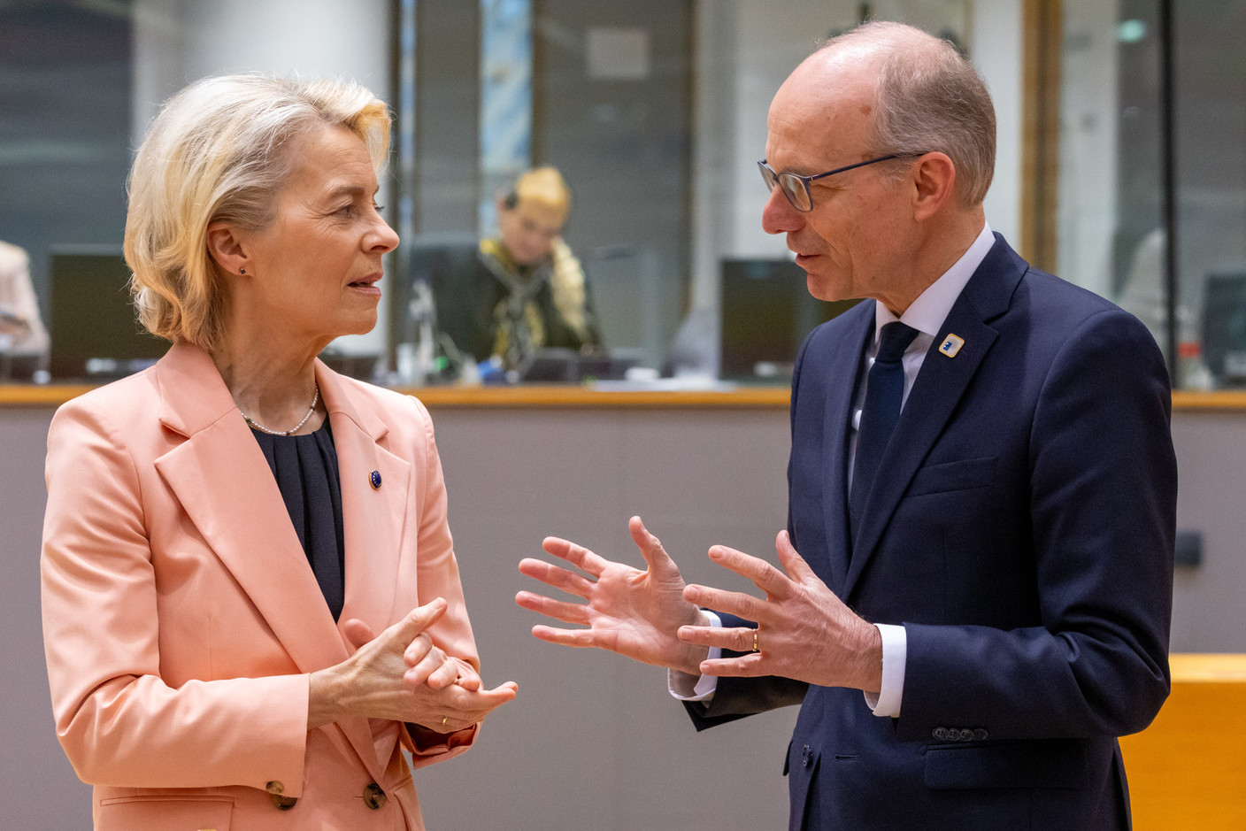 Luc Frieden et Ursula von der Leyen sont en phase pour faire avancer le marché unique. (Photo: SIP/Julien Warnand)