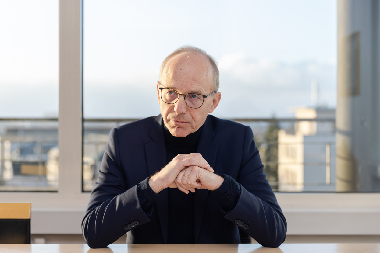 Following his decision to run as head of the CSV list in the next legislative elections, Luc Frieden resigned on Thursday 16 March from the presidency of the board of directors of BIL. Photo: Romain Gamba/Maison Moderne