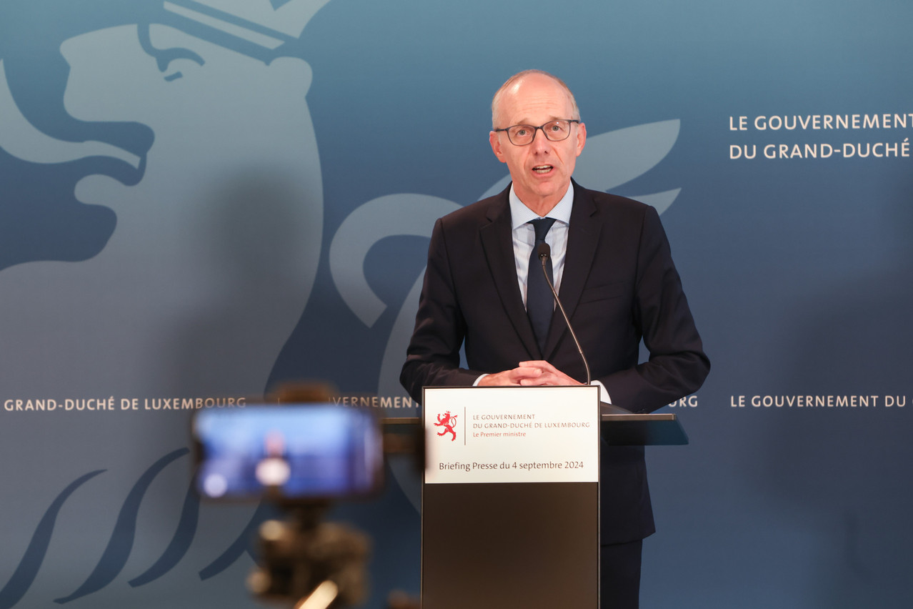 Prime minister Luc Frieden (CSV) intends to extend the consequences of the Caritas affair to the governance of non-profit organisations and banks. Photo: Marie Russillo/Maison Moderne
