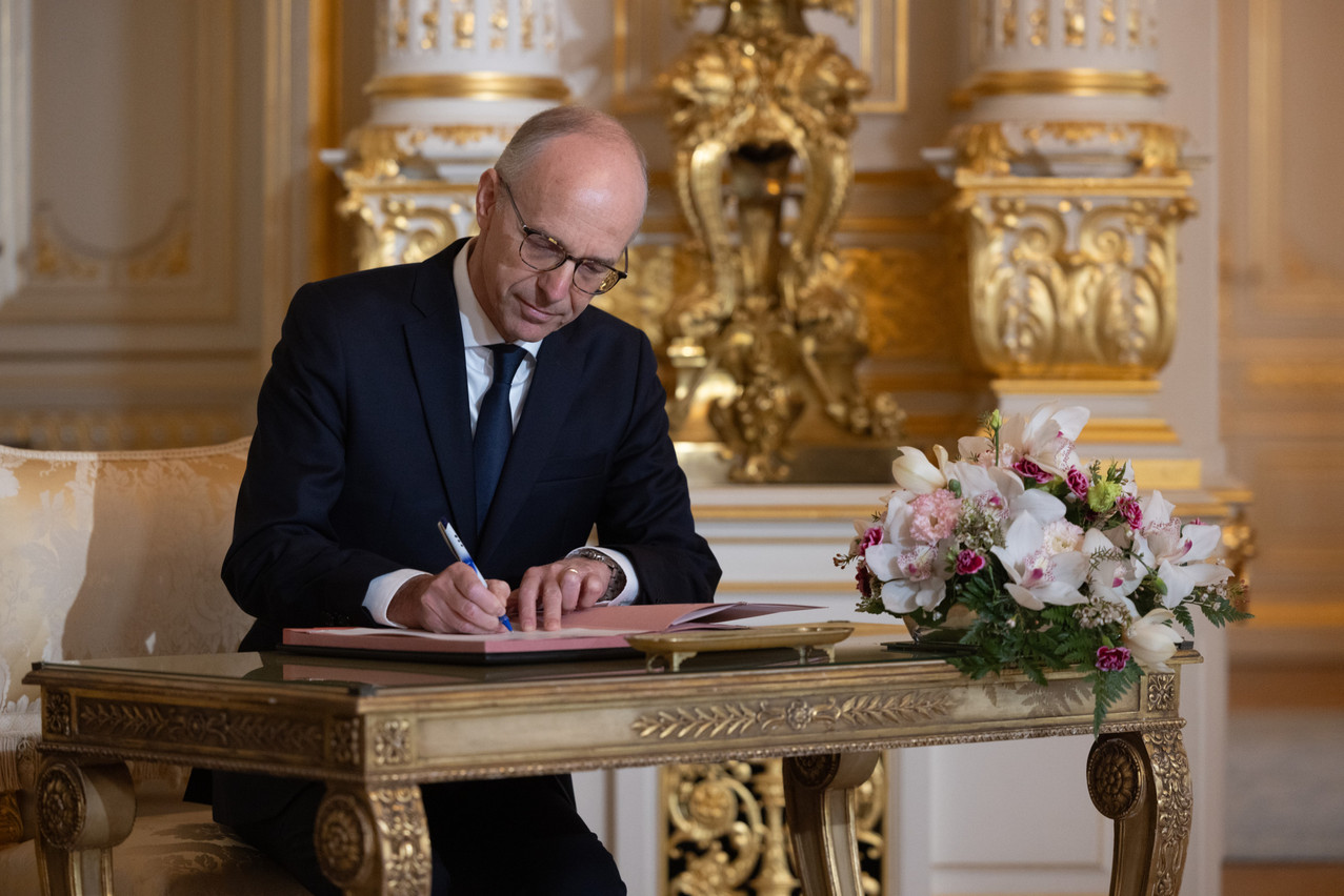 Luc Frieden will detail the key actions and broad outlines of the government’s programme before members of parliament. Photo: Guy Wolff/Maison Moderne