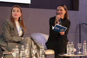 Olga Ksonzekno (Sigma Software Group) and Inna Perepelytsya (Luxinnovation). Photo: Kateryna Mostova