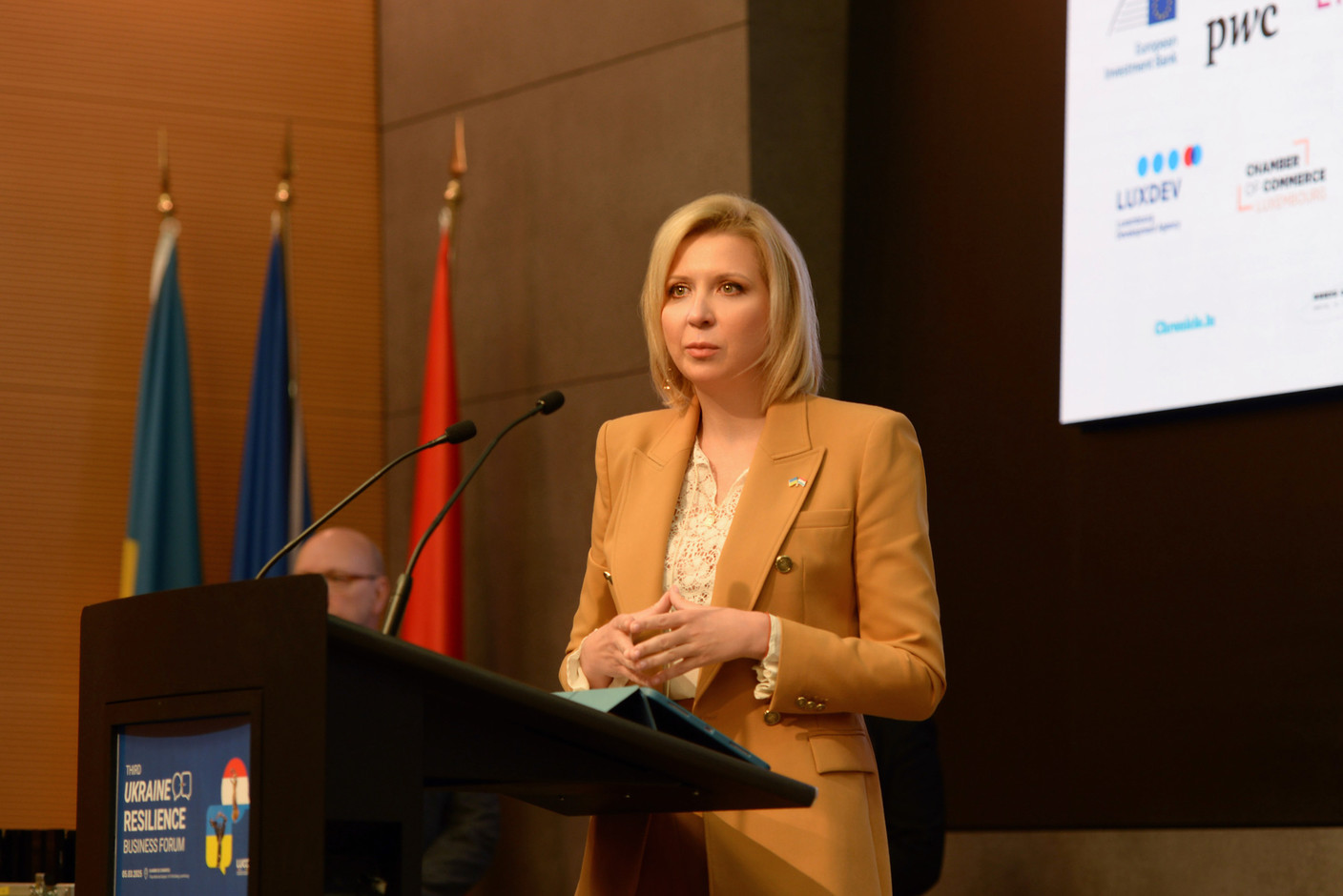 Evgenia Paliy, president of the Luxembourg-Ukraine Chamber of Commerce. Photo: Kateryna Mostova