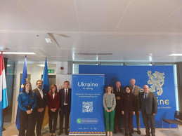 The launch of the Ukraine is calling campaign was supported by US ambassador Tom Barret, representative of the European commission in Luxembourg Anne Calteux, Czech ambassador Vladimír Bärtl, French ambassador Claire Lignières-Counathe, Polish ambassador Piotr Wojtczak and German ambassador Ullrich Wilhelm Klöckner  Tania Popyk