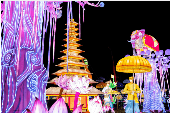 Découvrez des tableaux lumineux à couper le souffle lors de la troisième édition du festival Luminescences au Zoo Amnéville. (Photo: Zoo Amnéville)