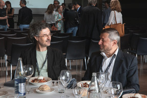 Aristide Gambucci (Gambucci Architects) et Sylvain Barone (Dennemeyer) ((Photo: Marie Russillo/Maison Moderne))