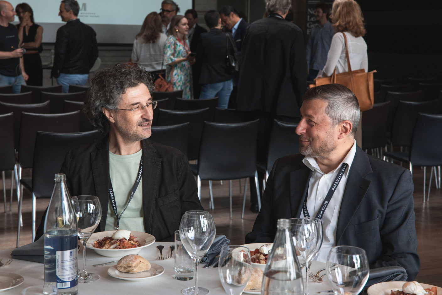 Aristide Gambucci (Gambucci Architects) et Sylvain Barone (Dennemeyer) (Photo: Marie Russillo/Maison Moderne)