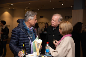 Jo Kox, du ministère de la Culture, et le président du Luxembourg City Film Festival, Georges Santer. (Photo: Romain Gamba/Maison Moderne)