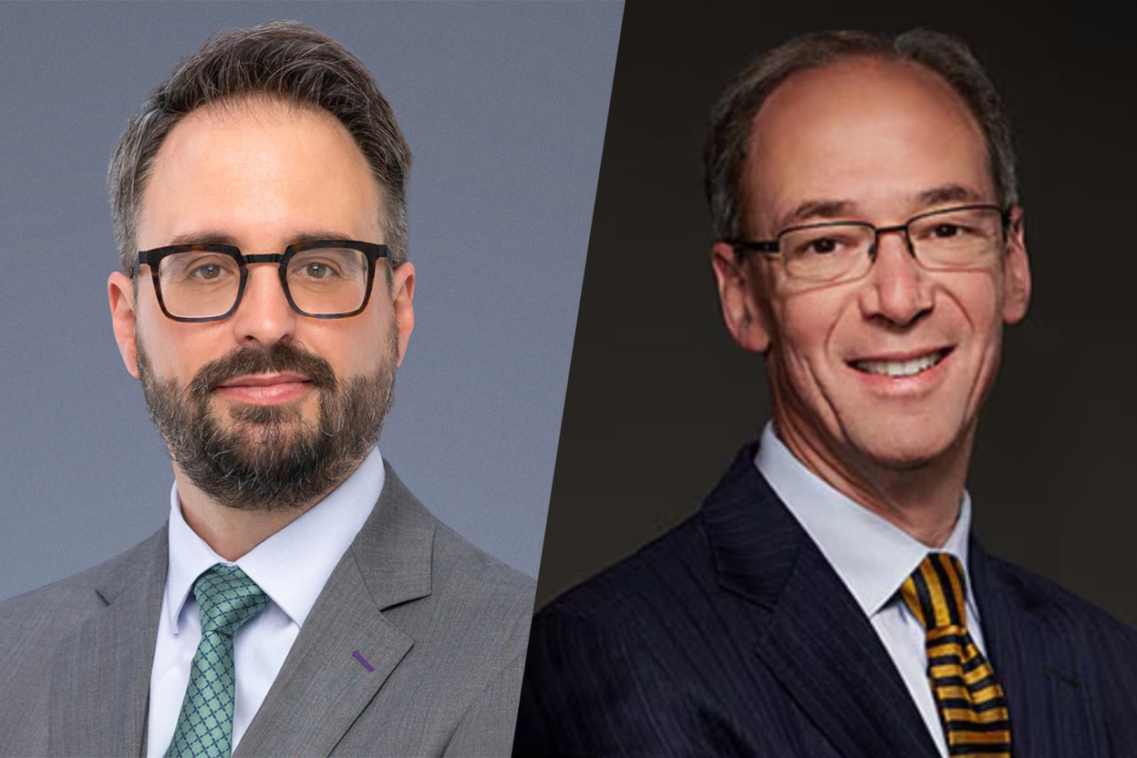 Tom Théobald, CEO of Luxembourg for Finance, and Carl Tannenbaum, chief economist at Northern Trust, discussed their global economic outlook for 2025 during a Luxembourg For Finance webinar held on 10 December 2024. Photos: LFF; Northern Trust. Montage: Maison Moderne