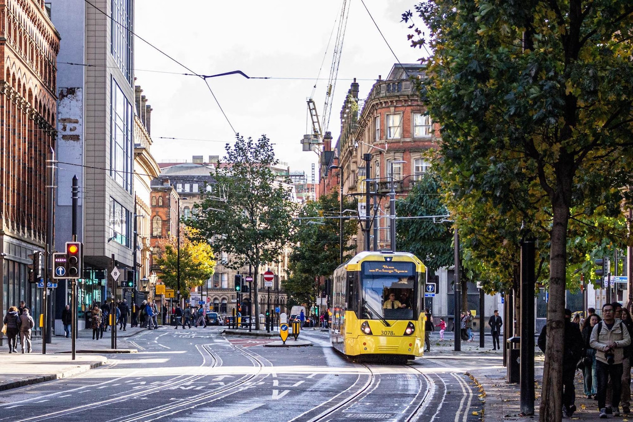 Manchester, in the UK, “is renowned for its rich industrial heritage, cultural diversity and thriving artistic scene,” according to Luxair. The airline will begin flights to Manchester next spring. Pictured: Princess Street, Manchester, May 2020. Photo: Mangopear creative/Unsplash