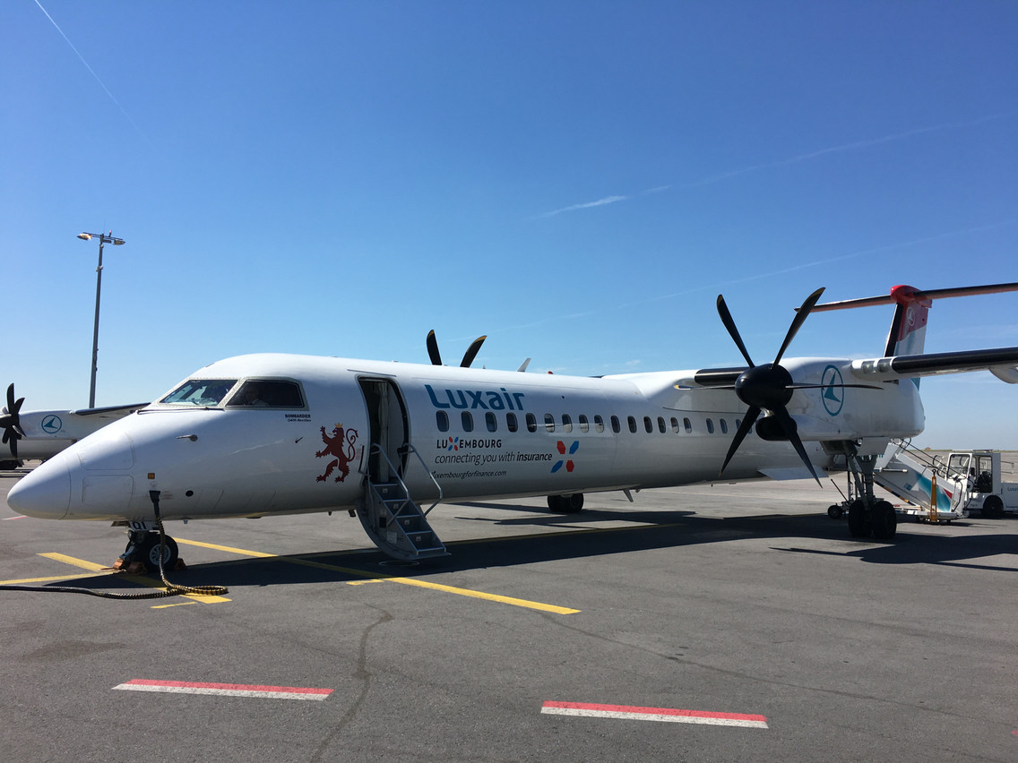 Luxair effectuera cinq rotations journalières entre Luxembourg et Londres avec un De Havilland Q400. (Photo: Luxair Group/archives)