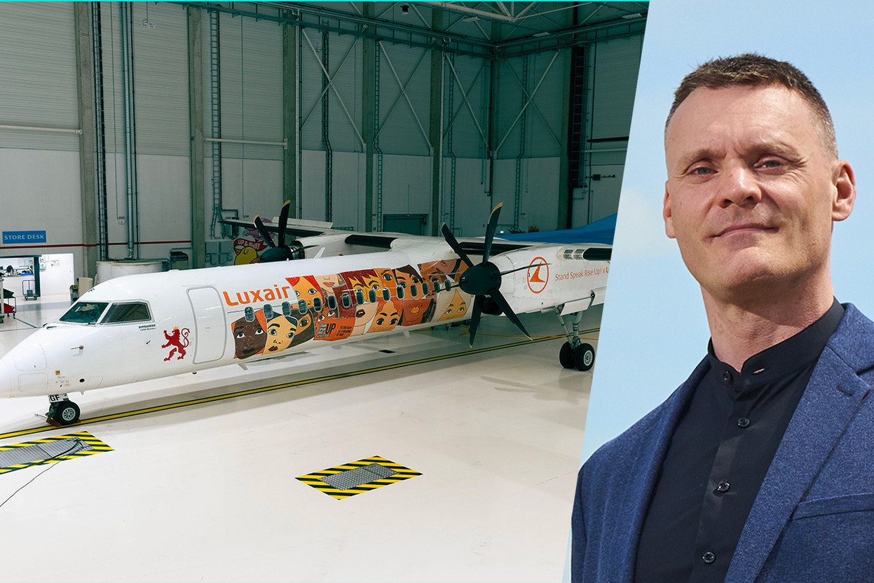 Depuis le 15 novembre 2024, Luxair s’engage aux côtés de Stand Speak Rise Up!, l’ONG fondée par la Grande-Duchesse. Le partenariat  prend vie à travers la livrée spéciale du De Havilland Q400, immatriculé LX-LGF, qui ira bien au-delà d’une représentation visuelle. (Photos: Luxair)