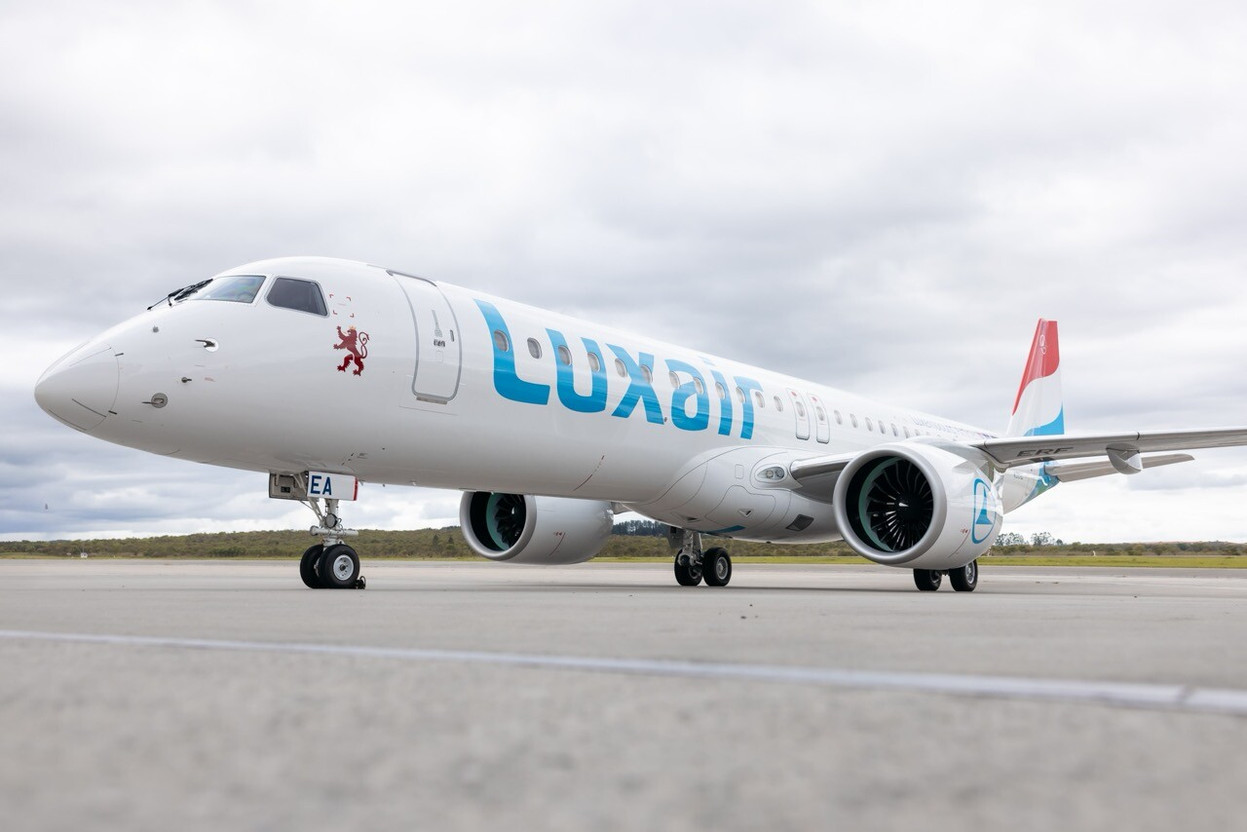 A Luxair Embraer E195-E2 operated the first commercial flight to Helsinki on 2 July 2026.  (Photo: Luxair)