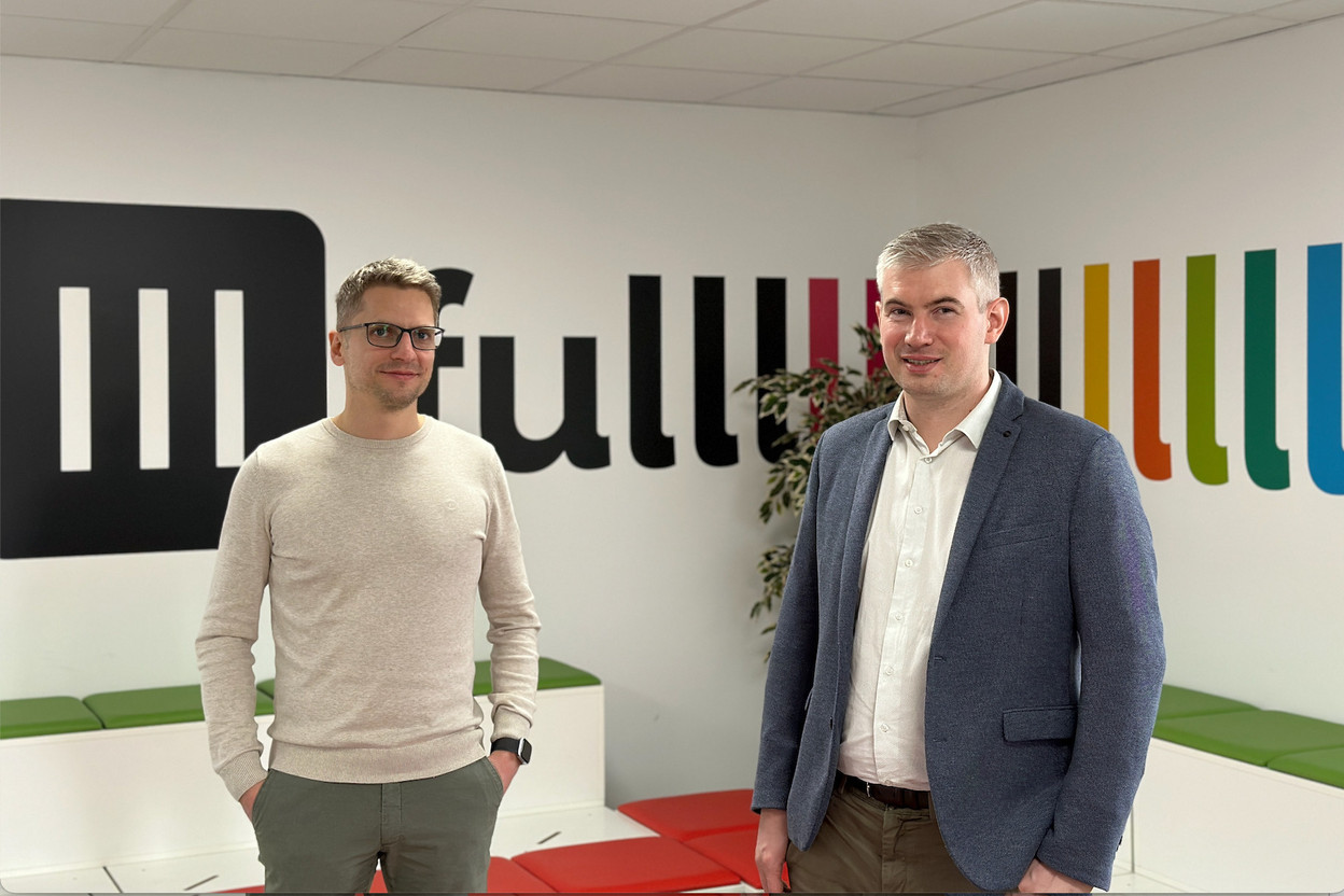 Thomas Bilocq, managing director of Fulll Belux, formerly LuxApps, met with Laurent Falorni, chief operating officer of Fulll, at his office in France. Photo: Fulll Belux
