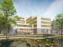 Luxcontrol employees will be able to enjoy a generous terrace at the rear of the building. (Illustration: WW+)