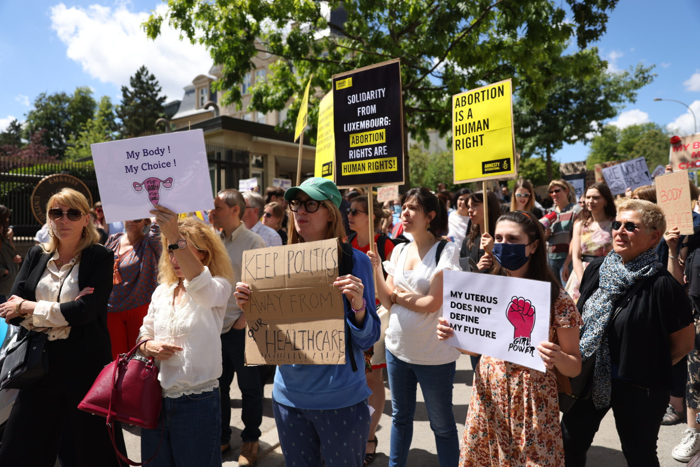 «My body, my choice», ont scandé les manifestants. (Photo: Romain Gamba/Maison Moderne)