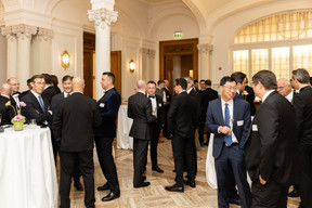 Attendees at a gala dinner to launch EY Luxembourg's 2023 attractiveness survey, held at the Cercle Cité on 15 June. Photo: Romain Gamba/Maison Moderne