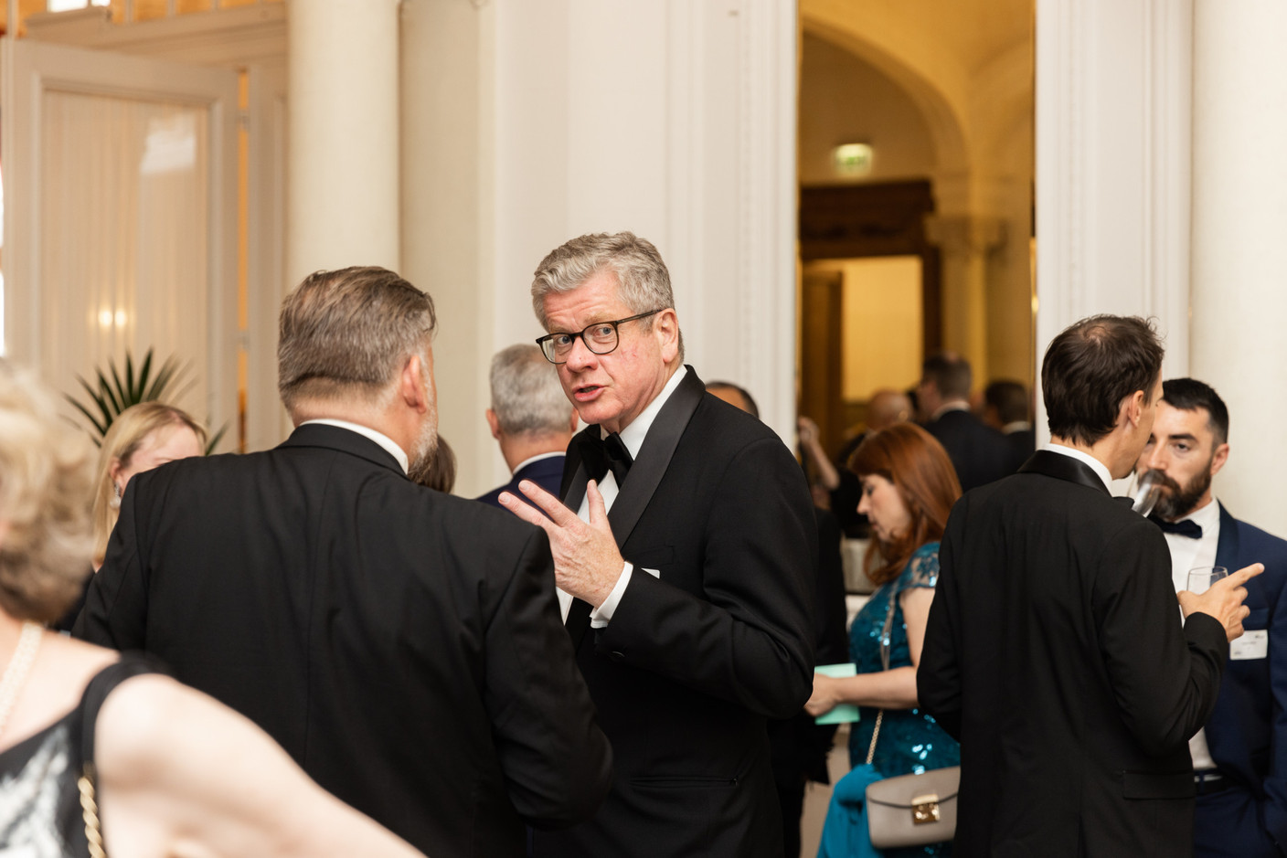 Claus Mansfeldt (SwanCap) at a gala dinner to launch EY Luxembourg's 2023 attractiveness survey, held at the Cercle Cité on 15 June. Photo: Romain Gamba/Maison Moderne