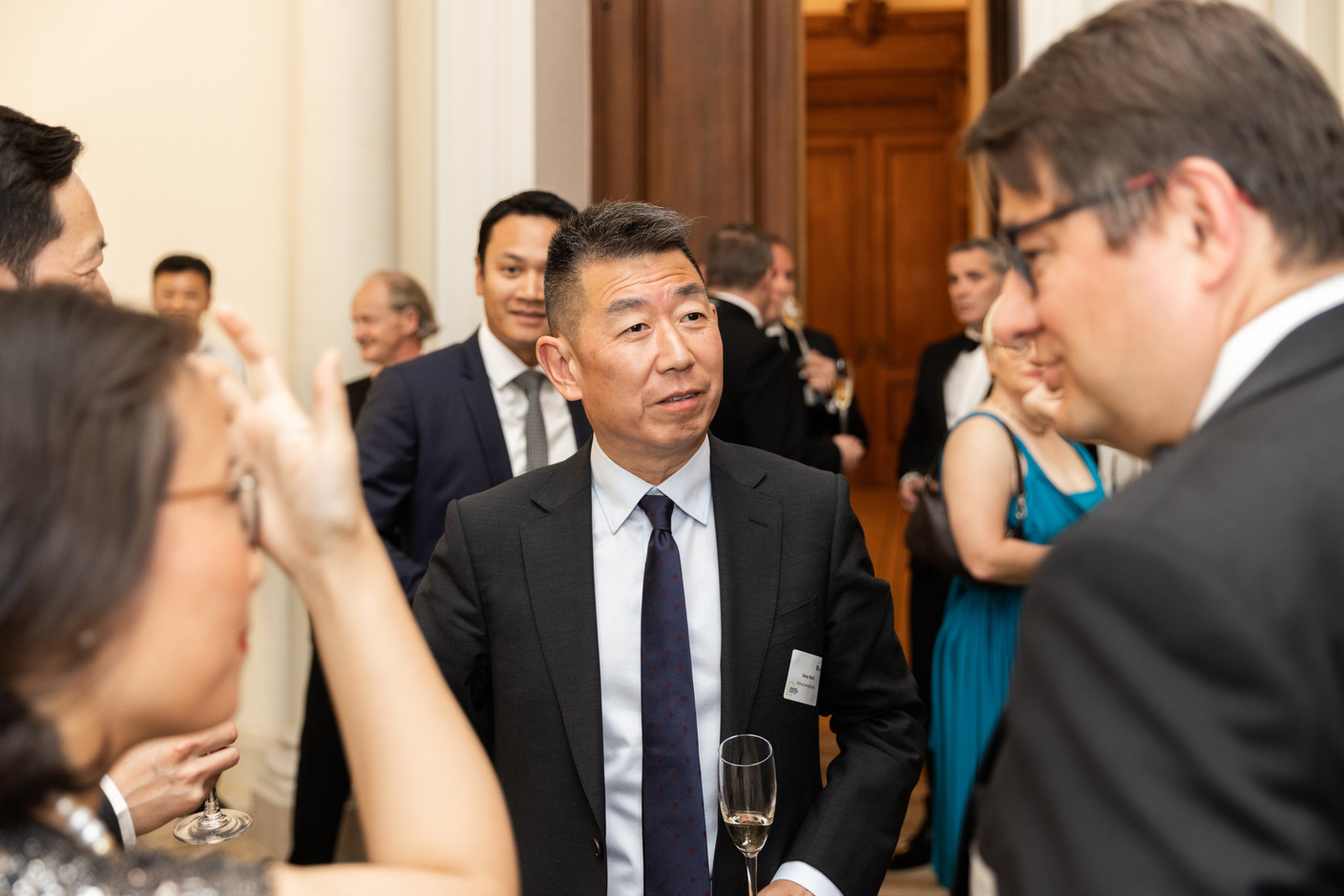 Dong Wang (China Everbright Bank) at a gala dinner to launch EY Luxembourg's 2023 attractiveness survey, held at the Cercle Cité on 15 June. Photo: Romain Gamba/Maison Moderne