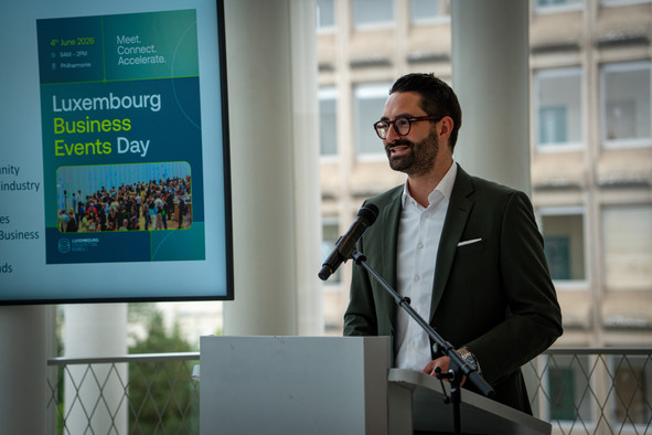 Speaking at the Luxembourg Business Events Day, Éric Thill emphasised that business events are “an economic driver, a catalyst for innovation and an international showcase for Luxembourg”. (Photo: Meco)