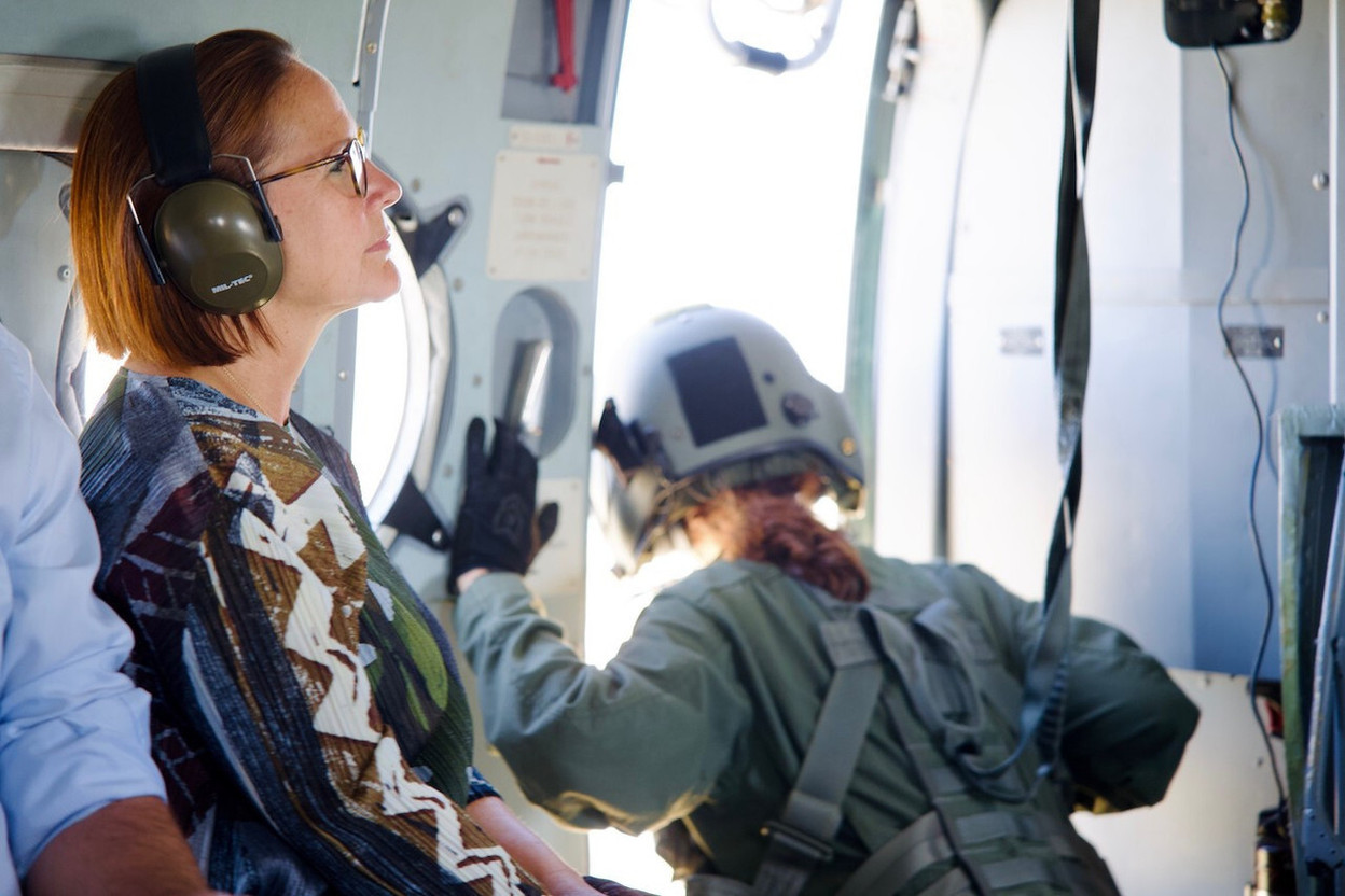 On Wednesday 20 May, Defence Minister Yuriko Backes (DP) outlined the new budgetary path designed to increase defence spending to 2.3% of gross national income (GNI) by 2029. (Photo: SIP/archives)