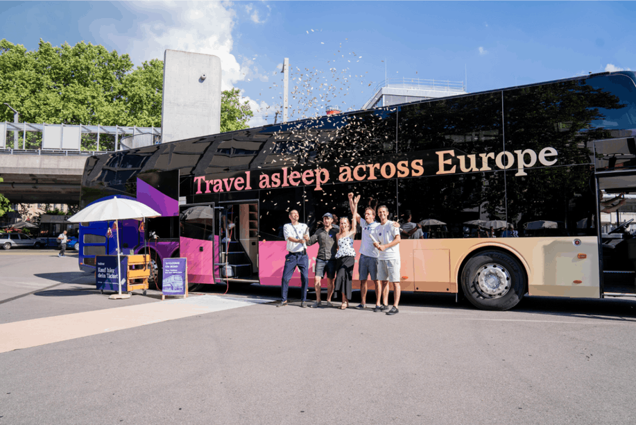 The vision: night-time bus links on a European scale. Photo: Twiliner