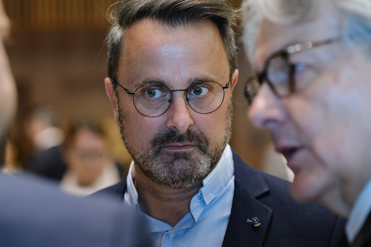 Prime minister Xavier Bettel (DP) pictured during a meeting of the Transport, Telecommunications and Media Council on 2 June 2023. Photo: European Union / Alexandros Michailidis