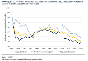 The fertility rate among foreign women is higher than that of Luxembourgish women. (Photo: Statec)