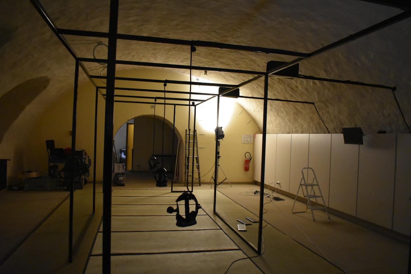 After two days of work from the Montreal PHI Center the installations are beginning to take shape   Delano