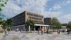In order to preserve quality outdoor spaces, the option of building at a height was chosen.  Illustrations: STDM
