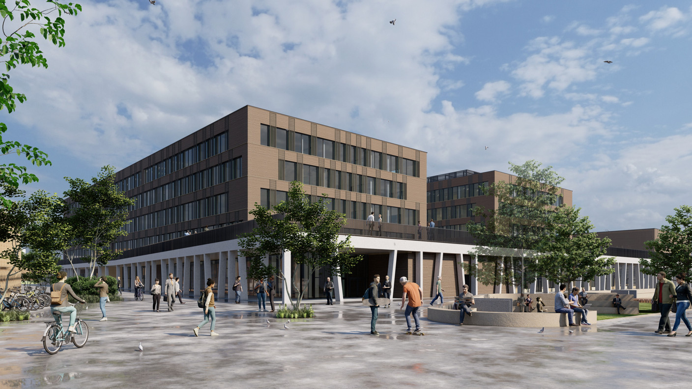 In order to preserve quality outdoor spaces, the option of building at a height was chosen.  Illustrations: STDM