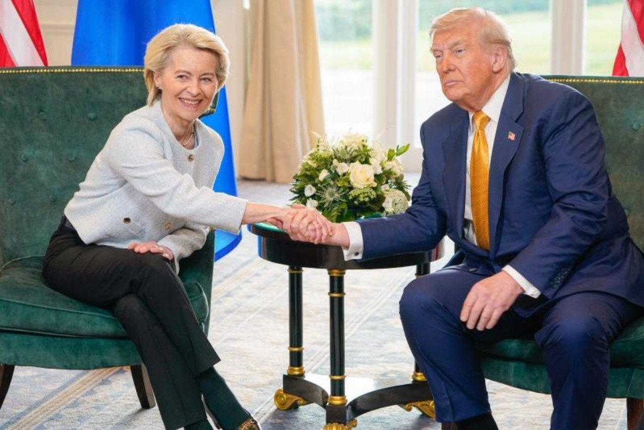 “It was the best possible agreement,” said the European Commission in a statement, following the framework agreement reached between the United States and the European Union which sets a general rate of customs duties at 15%. Photo: European Union