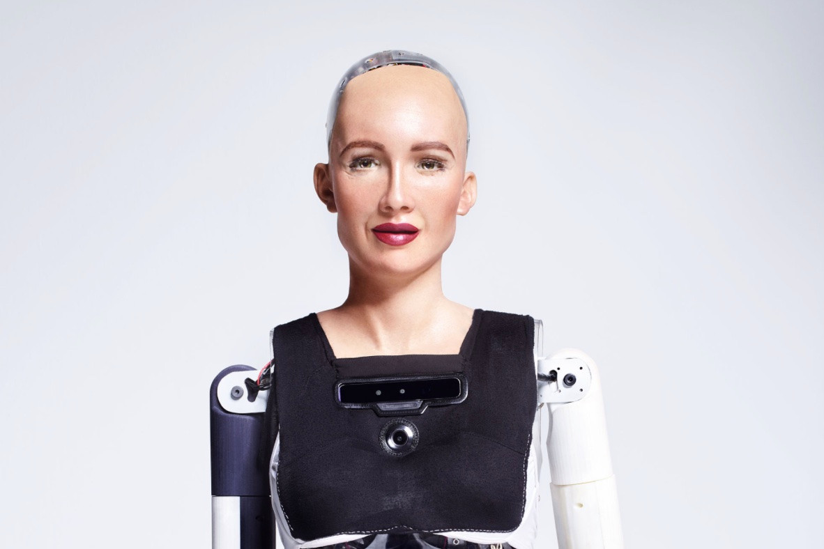 Sophia, an AI-powered humanoid robot, will speak at the Nexus2050 international technology conference, to be held at Luxexpo on Wednesday 26 June and Thursday 27 June 2024. Handout photo