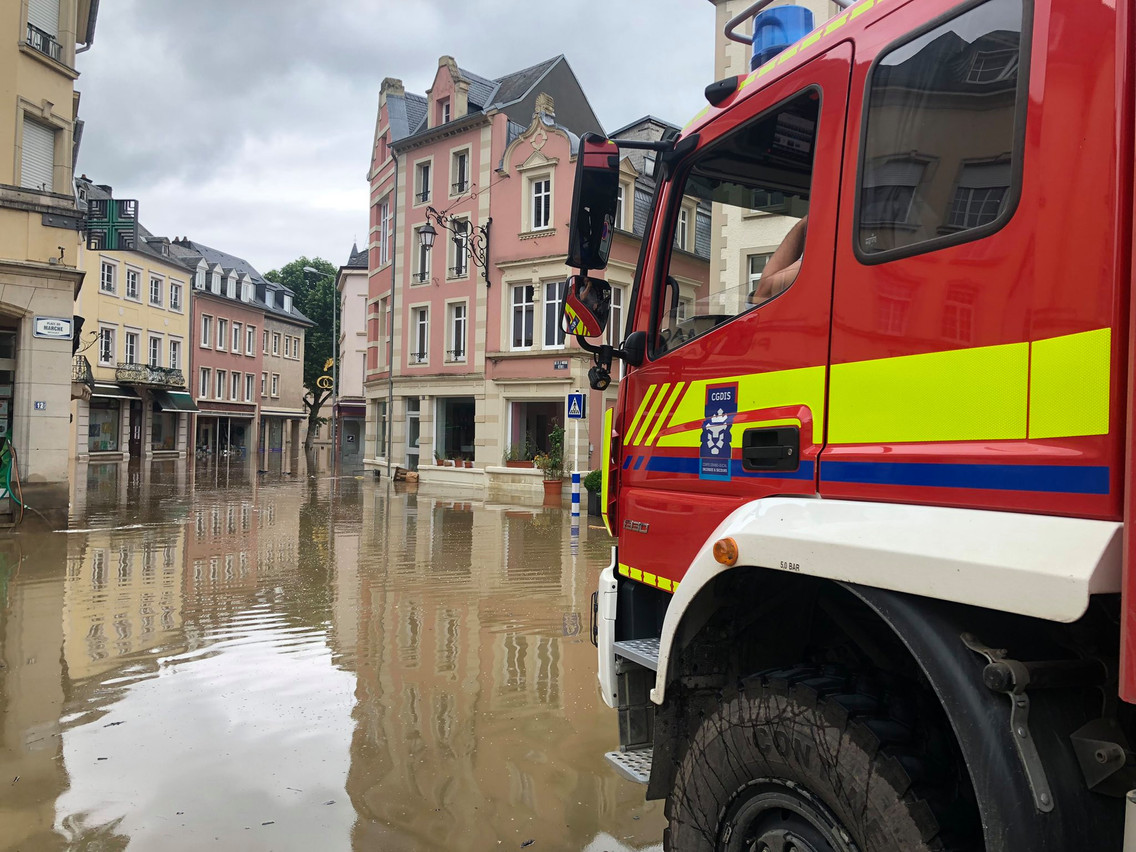 Library picture: Flooding in Echternach, 15 July 2021. CGDIS