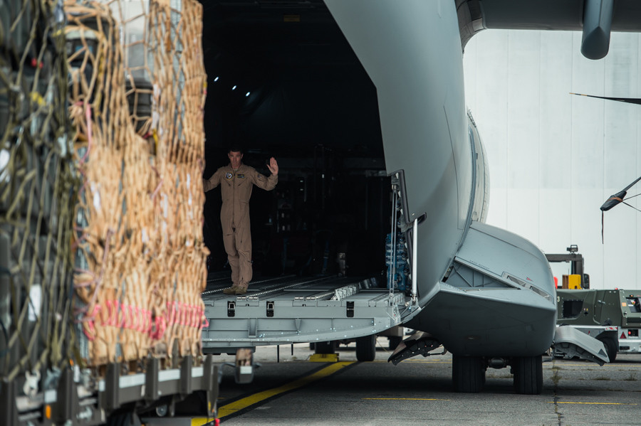 The grand duchy has been increasing defence spending, but still spends proportionally less than most EU and Nato members. Pictured: Luxembourg Army A400M aircraft seen during the Afghanistan evacuation operation, 20 August 2021. Photo: Rein Van den Bergh / Belgian Defence