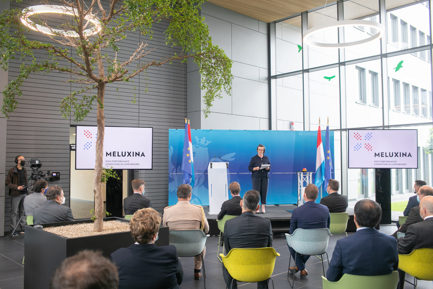 Meluxina, le HPC du Luxembourg a été inauguré ce lundi dans les locaux de IEE à Bissen.  (Photo: Matic Zorman / Maison Moderne)