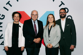 From left to right: Beryl Koltz, head of “Luxembourg – let’s make it happen”; Marc Spautz, minister for Labour; Stéphanie Obertin, minister for Digitalisation and minister for Research and Higher Education; and Éric Thill, minister for Culture and minister with special responsibility for Tourism. (Photo: Meco)