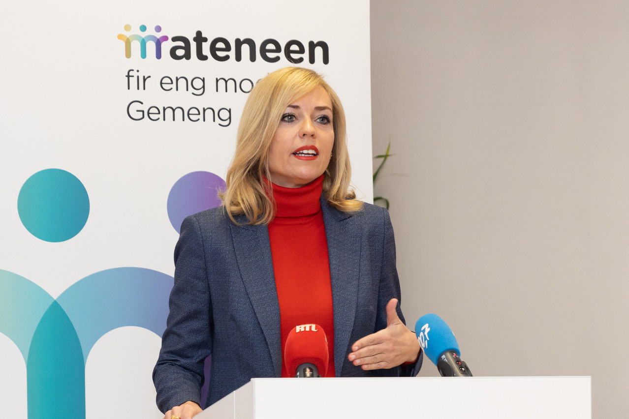 Nearly three years after taking on municipal law reform, home affairs minister Taina Bofferding presented a platform meant to ease the relations between the municipalities and her ministry. Photo: Romain Gamba/Maison Moderne