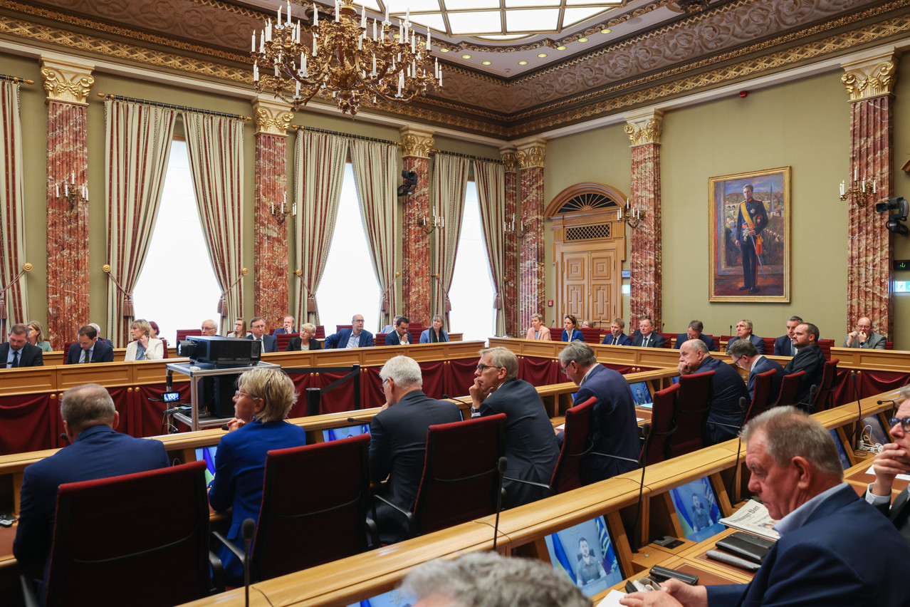 The debate on the investment strategy of the pension fund lasted more than four hours on Thursday in the Chamber of Deputies.  Photo: Romain Gamba/Maison Moderne/Archives
