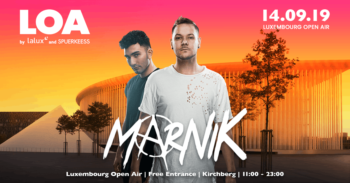 Le duo Marnik  sera un des invités étrangers du Luxembourg Open Air.  (Affiche: Luxembourg Open Air)